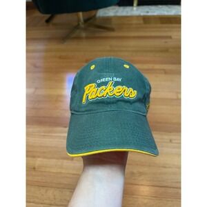 Reebok Green Bay Packers NFL On Field Hat Adjustable Green Yellow Cotton Cap